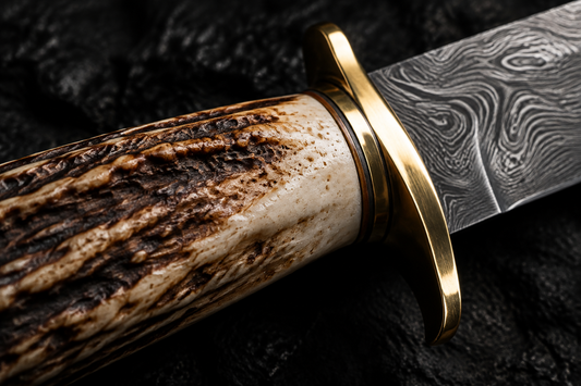 Stag antler handle knife 