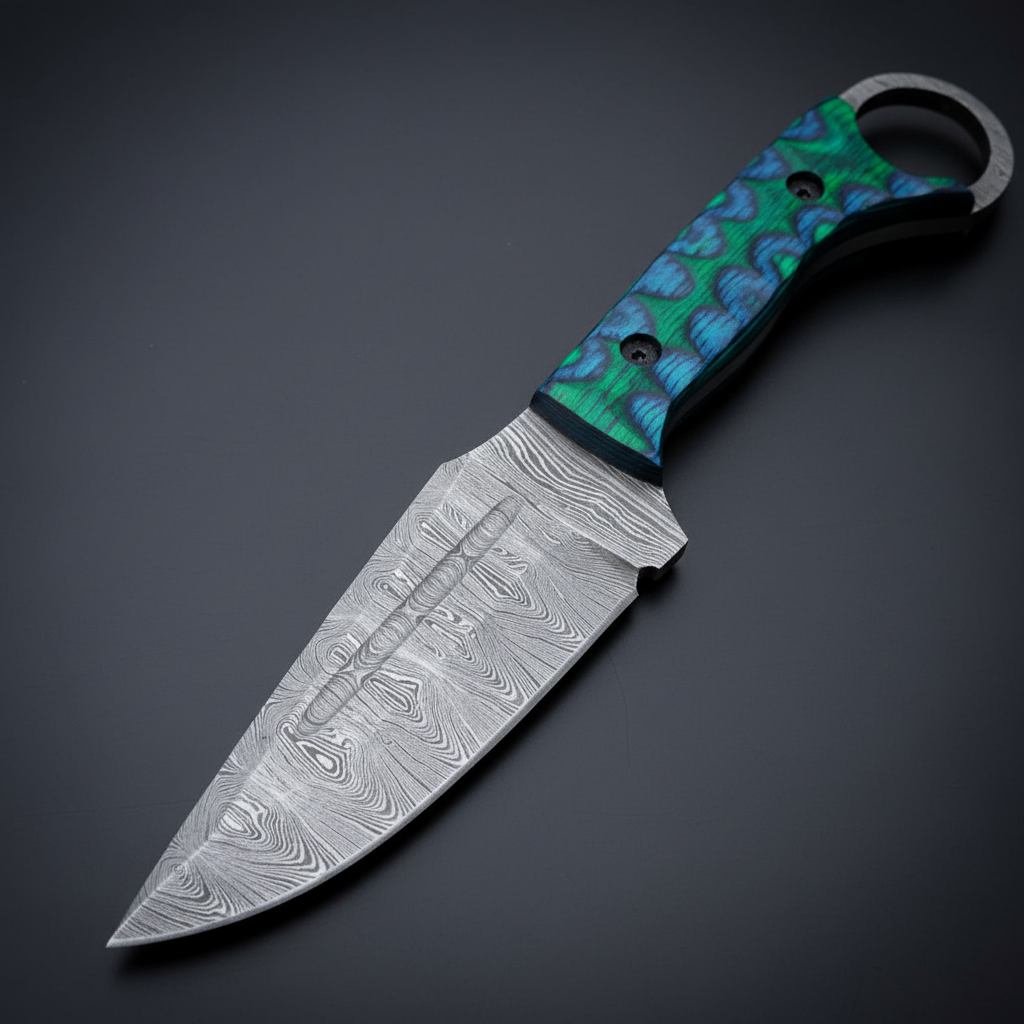 Damascus blade macro